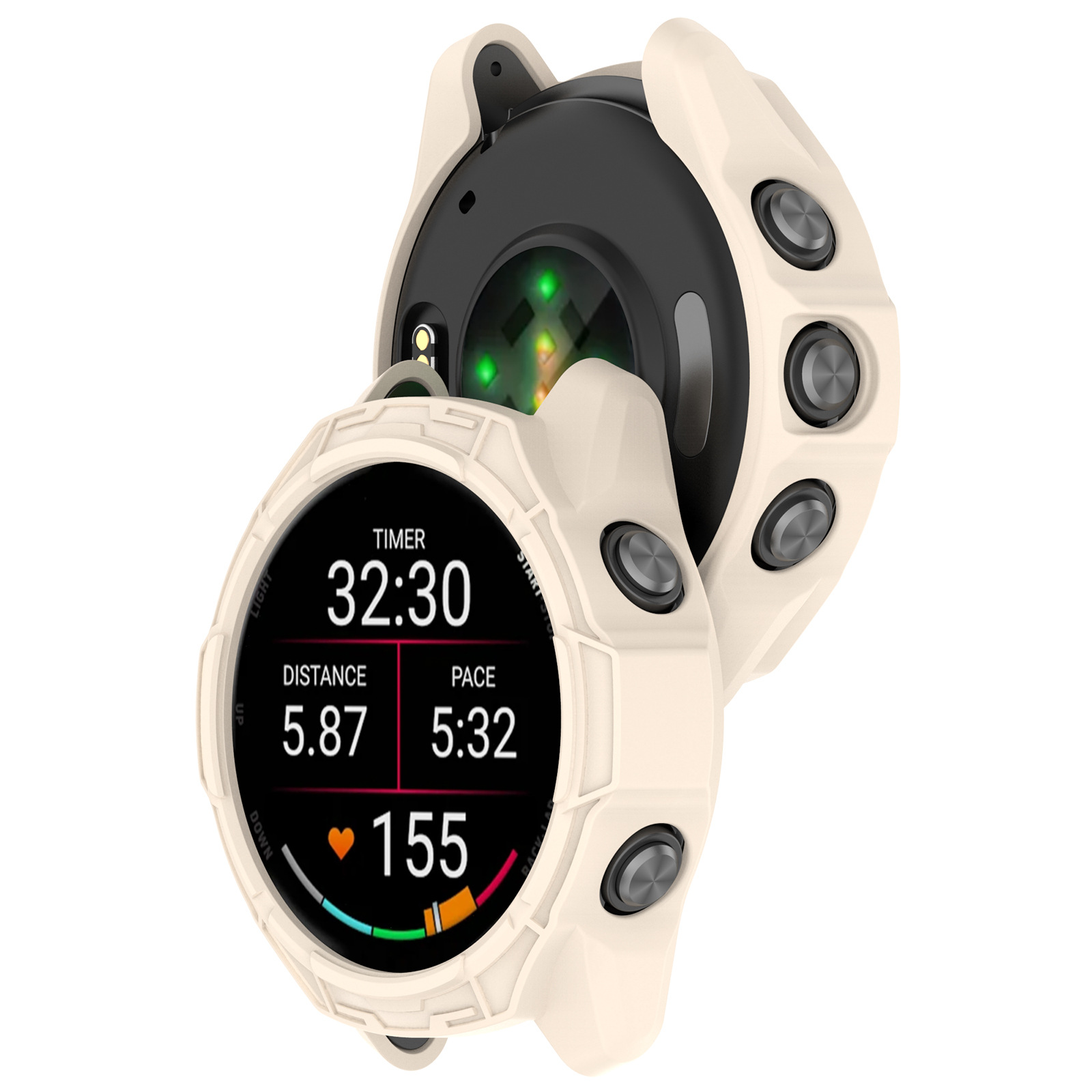 Suitable for Garmin Forerunner970 protective case tempered film integrated case FR970 skeletonized armor watch case undefined