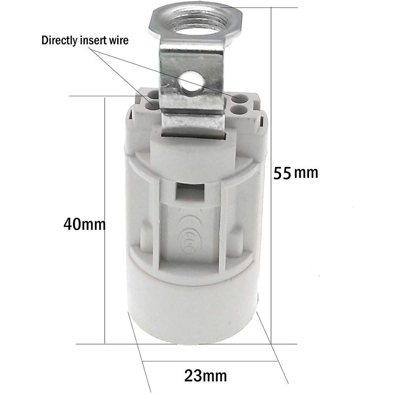 E14 soporte de tornillo soporte de la lámpara portalámparas tubo de agua titular de la lámpara vela Europea tornillo portalámparas de plástico accesorios de la lámpara de iluminación