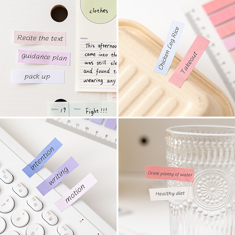 Post-it tablas de índice de barras para estudiantes de papel de notas de alto valor de cara pegatinas de papel de notas cuaderno se puede pegar