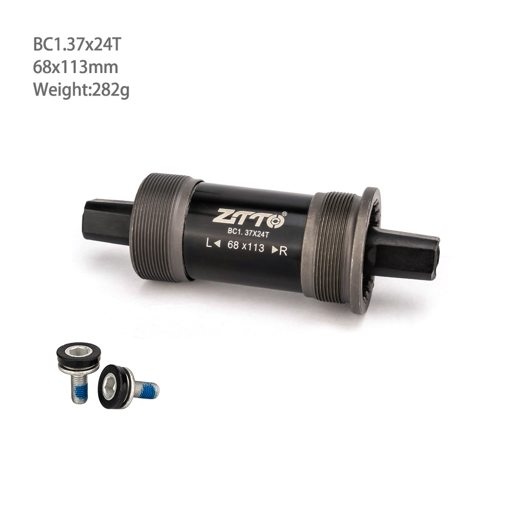 Bicicleta de carretera plegable de montaña ZTTO, eje cuadrado universal, eje central, cojinete, 68mm con tornillo impermeable