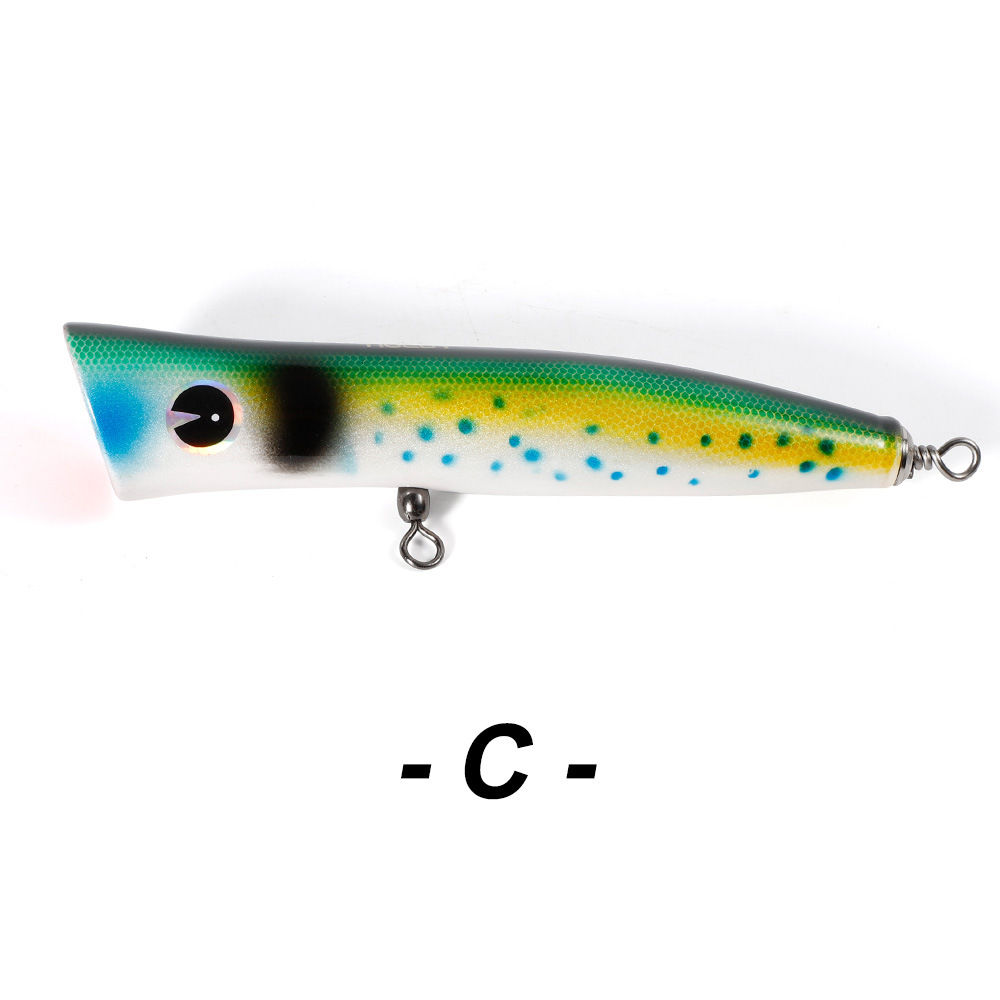 Noeby/noeby 18cm/80g cebo mar pesca madera ola escalada cebo luya cebo popperlure arma de oro GT cebo