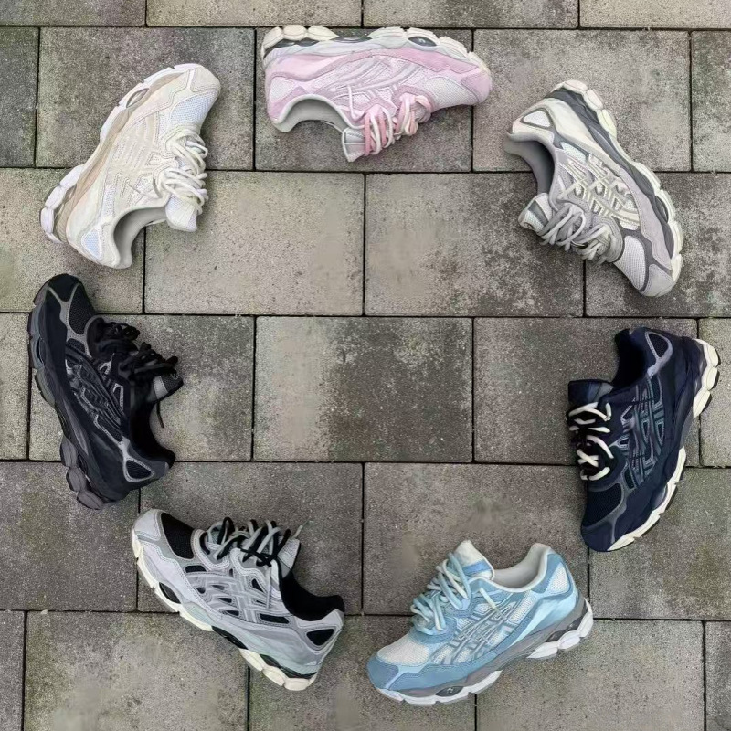 Popular European and American GEL-NYC double-lace dad sneakers, fitness tennis shoes, casual versatile couple's style, trendy brand collaboration Popular European and American GEL-NYC double-lace dad sneakers, fitness tennis shoes, casual versatile couple's style, trendy brand collaboration