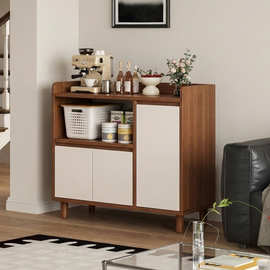 茶水柜储物柜客厅沙发边柜收纳柜矮柜一体靠墙咖啡柜置物餐边柜子