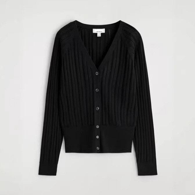 Bm&Md&Za New Spring and Summer Women's Casual Fashion Standard Fit V-Neck Cotton Knitted Cardigan Bm&Md&Za New Spring and Summer Women's Casual Fashion Standard Fit V-Neck Cotton Knitted Cardigan