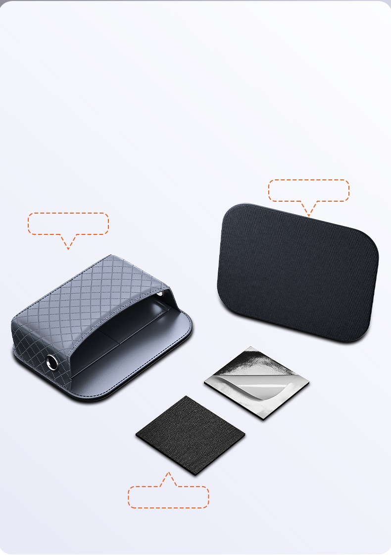 Car-Mounted Multifunctional Storage Box, Adhesive-Type Door Armrest Storage Bag, Mobile Phone and Miscellaneous Items Box, Car Interior Accessories