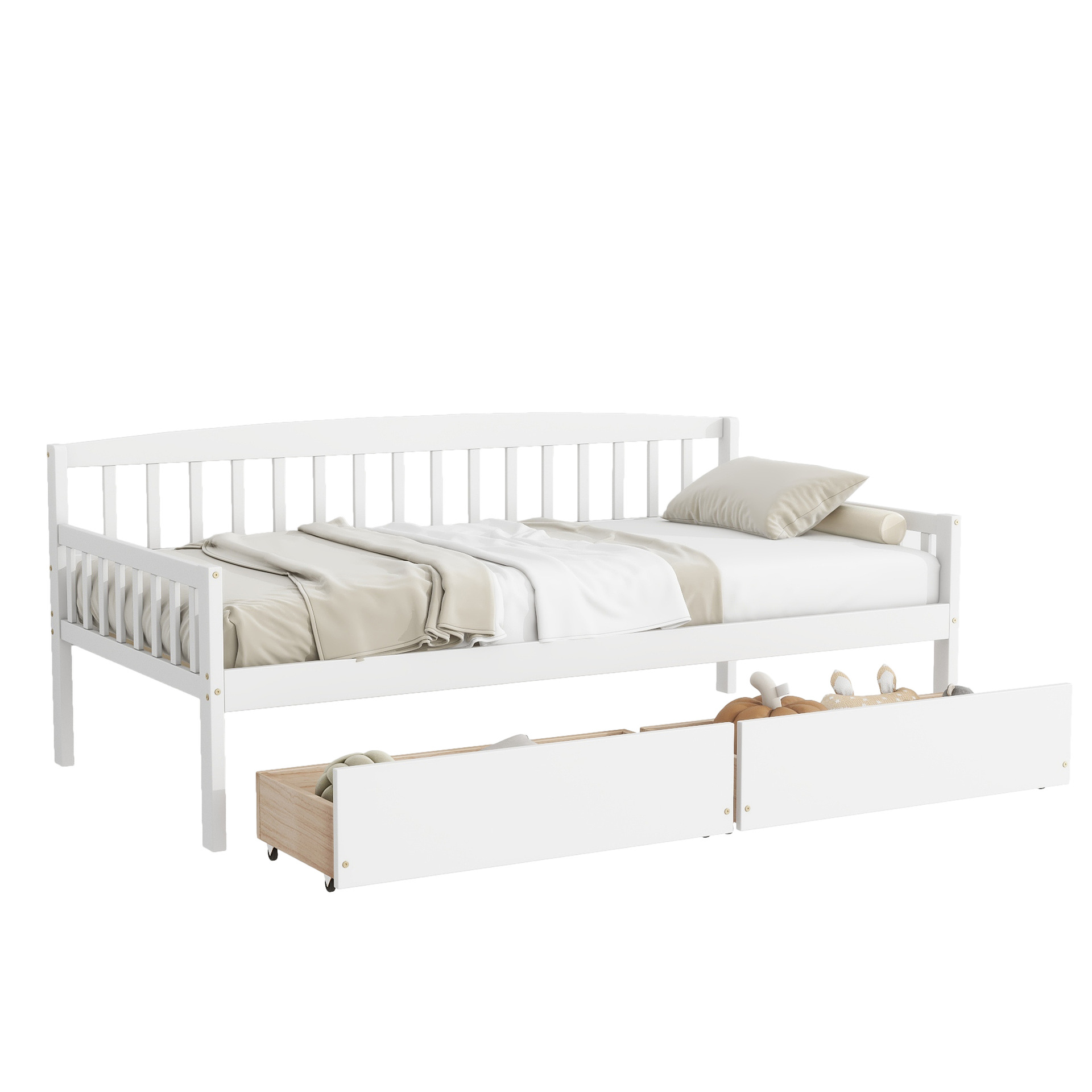 Nueva cama de madera china de 1,8 m cama doble principal de 1,5 m almacenamiento cama individual gruesa de 1,2 m casa pequeña