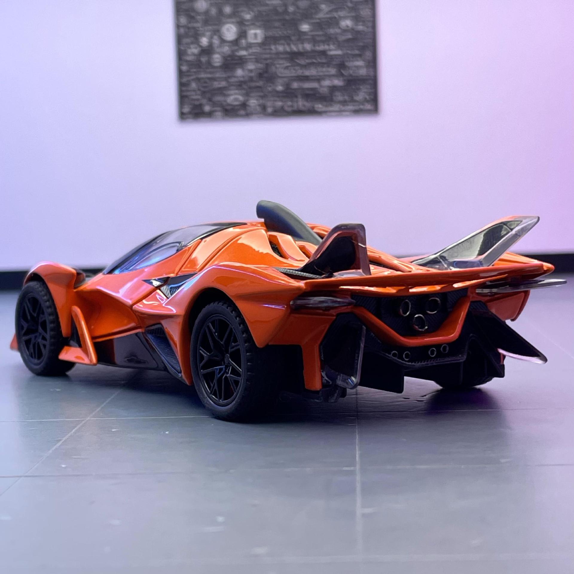 Nuevo modelo de coche de aleación Haodi 1:32 Apollo coche deportivo con sonido y luz modelo de coche de juguete para niños decoración de regalo