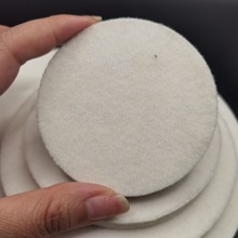 自粘石材玻璃划痕2/3/4/5/6/7英寸背绒羊毛轮抛光羊毛毡轮羊毛垫