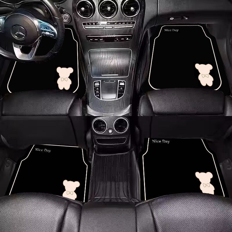 Light Luxury Style Universal Car Floor Mat, Diatomaceous Earth Foot Mat, Single Absorbent Mat for the Driver's Seat, Dirt-Resistant and Easy to Clean Car Mat