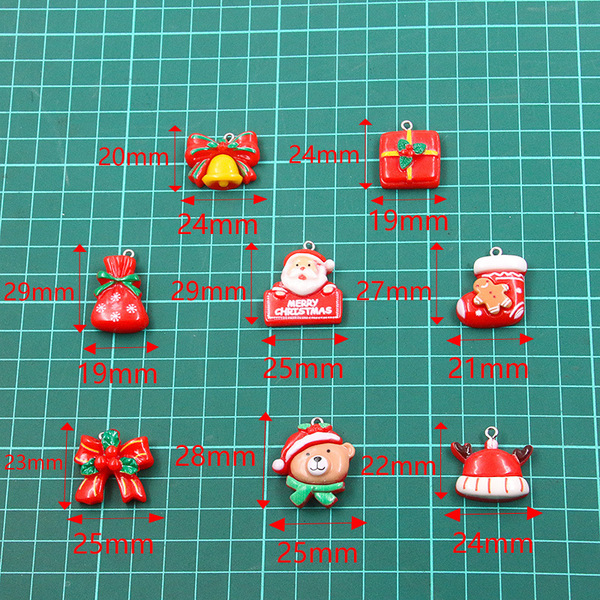 A variety of DIY resin accessories Christmas series charm Christmas…
