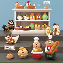 日本の猫 DIY パンベーカリーショップトレンディなブラインドボックスアクセサリー装飾 ZAKKA 食品おもちゃ樹脂工芸品小さな装飾品