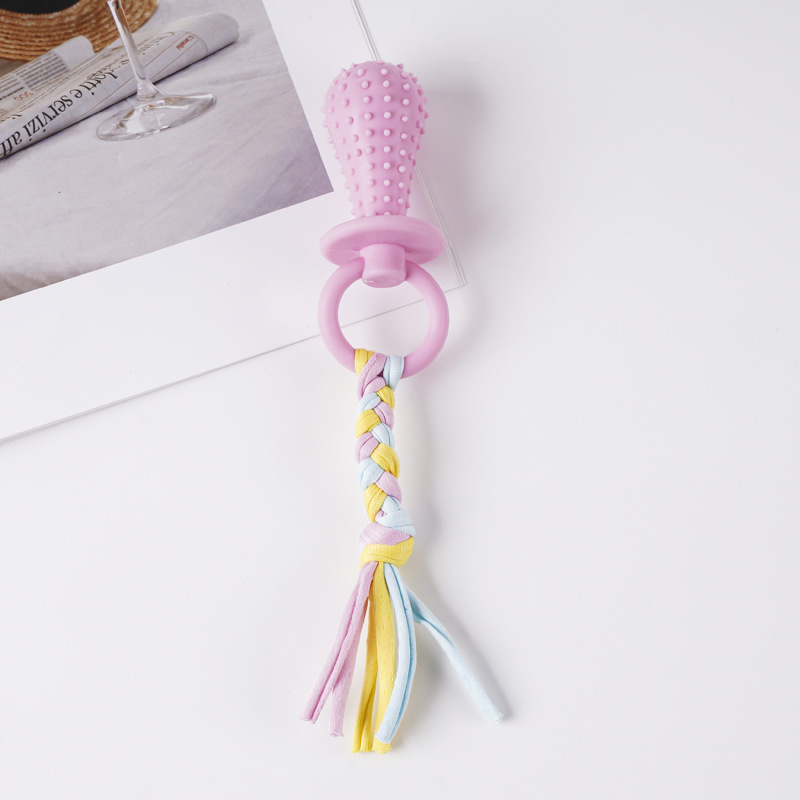 Juguete para mascotas de TPR de gran venta transfronterizo, palo de dentición para perros para entretenimiento, juguete de autoentretenimiento para cachorros duradero y resistente a las mordidas.