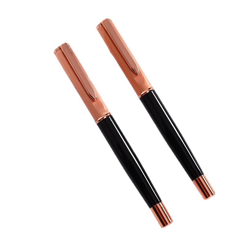 Fábrica al por mayor de alta gama firma pluma perla negocio publicidad regalo pluma bronce metal pluma impresión letras