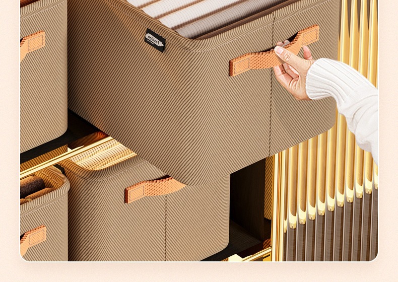 Verdickter Stoff-Aufbewahrungsbox für Kleidung, Aufbewahrungskorb aus Stoff, Kleidungs- und Hosenlagerbox, Aufbewahrungsbox für Schrank, Heimgebrauch und Schlafsal
