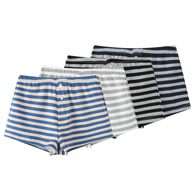 Cross-Border Women's Fashion 2026 Summer New Style European and American Striped Shorts for Yoga, Running, Fitness, Slim Fit, Hip-Hugging, Hot Trend