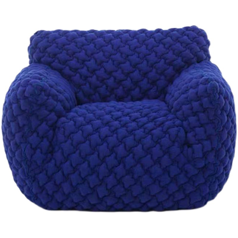 Sillón de sofá minimalista italiano diseñador creativo sofá individual estilo perezoso Klein Blue Fatty Sillón de sofá