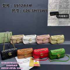 ダブルGバッグレディースバッググッチクラシックスモールフレグランススタイル菱形刺繍チェーンバッグハイエンドファッションショルダークロスボディバッグ