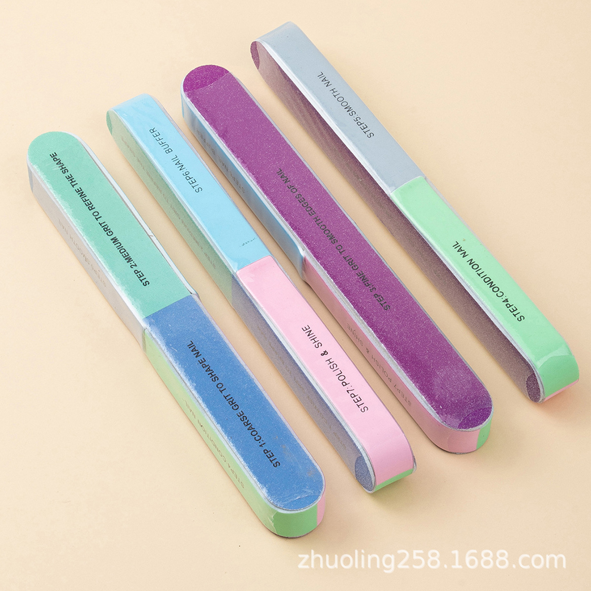Tira de arena de manicura multifuncional directa de fábrica tira de molienda de siete lados tira de frustración tira de pulido HERRAMIENTA DE MANICURA
