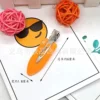 Orange (solid color plastic seamless clip)