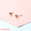 Earrings, golden small goods, silver needle, simple and elegant design, internet celebrity