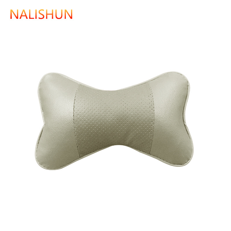 Almohada para el cuello del coche 4 piezas de cuatro piezas Almohada para la cintura del coche Accesorios interiores de cuero de cuatro estaciones