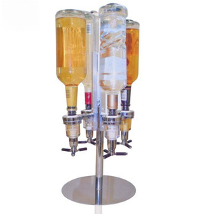 Rotating Wine Rack Liquor Dispenser 4-Piece Dining Set Red Wine Rack Creative Wine Rack Pourer Rack Inverted Bar Top