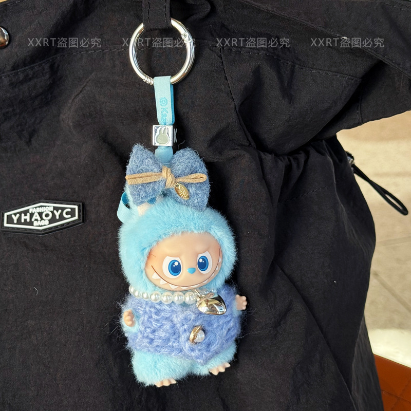 labubu娃衣mini4代拉布布衣服搪胶公仔心底密码钥匙扣挂机着替穿|undefined