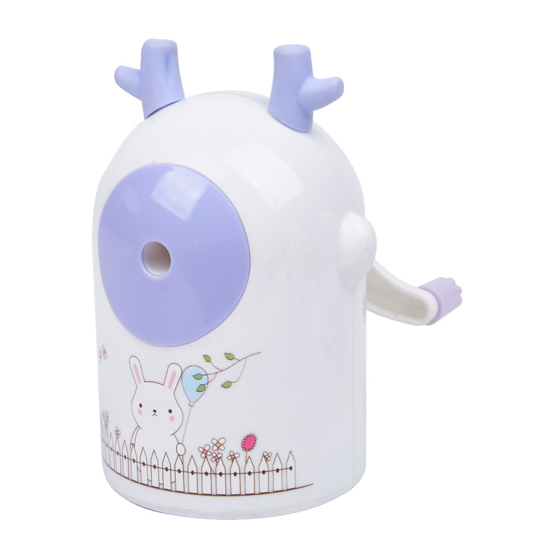 7807 pequeños renos automática pluma sacapuntas simple dibujos animados mano sacapuntas moda papelería creativa