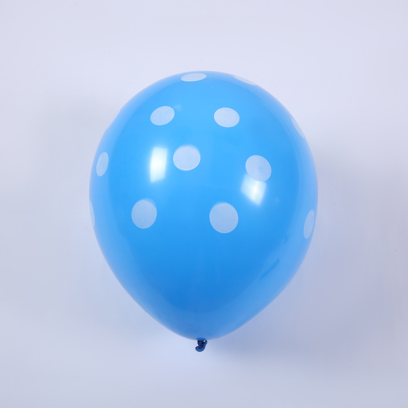 圆点气球图案印刷乳胶气球生日派对波点装饰气球圆形场景布置气球详情8