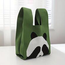I 43434 Korean Knit Crossbody Small Square Bag �n�� ins ᘿ�