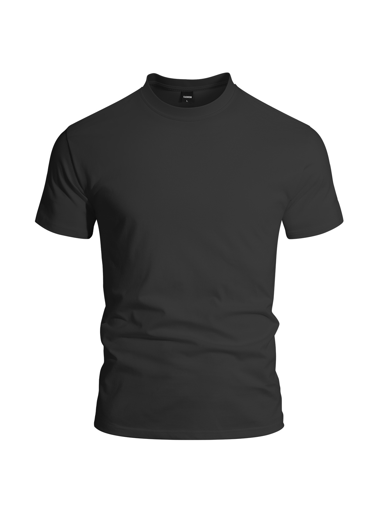 Estación independiente transfronteriza Europa y Estados Unidos hombre marca de moda tela de sudor de color sólido Henry cuello grande camiseta deportiva de manga corta de comercio exterior