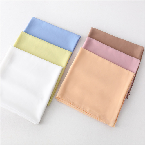 Cross-border solid color pearl chiffon Malay square scarf 110*110 one piece drop shipping bag turban large square scarf hijab