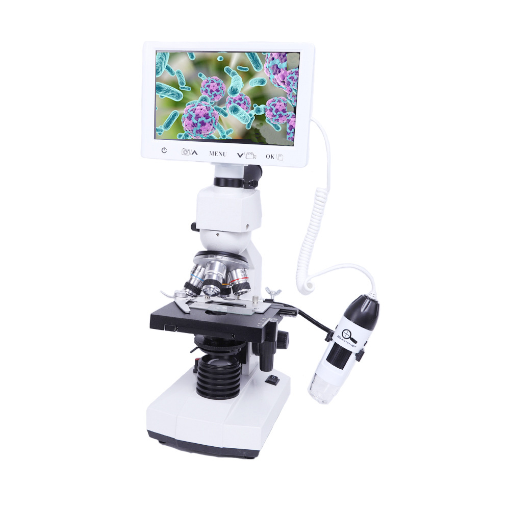 单目TV科研实验级USB数码显微镜40X-1600X倍率显微镜血液细胞检测