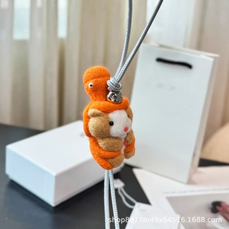 罗家纯手工羊毛毡挂件考拉熊猫大象包包挂件动物系列包挂件现货|undefined