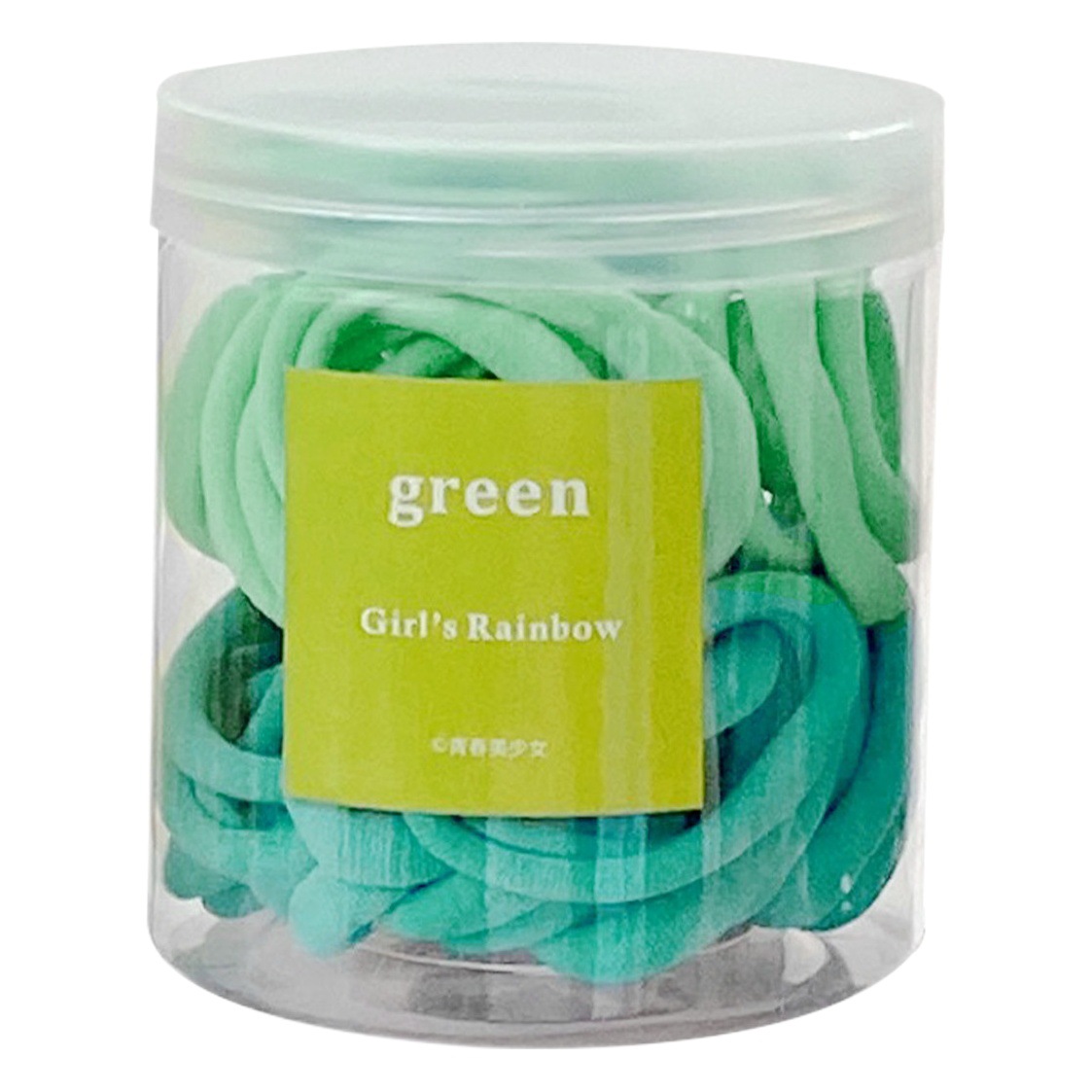 50 piezas enlatadas de color caramelo diadema gradiente pequeña banda de goma corbata de pelo femenino banda de goma cubierta de cuero de alta elasticidad banda de pelo de color