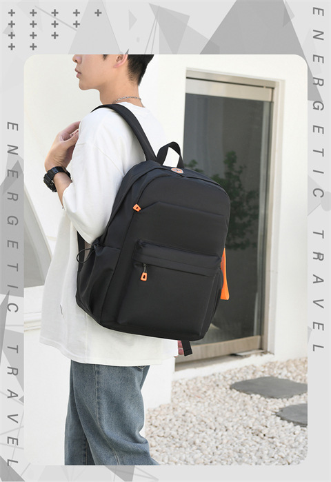2023 New leather film backpack Summer Trend Men's and women's large-capacity student computer bag school bag undefined
