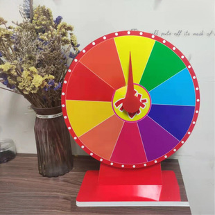 Desktop Small Turntable, Tabletop Turntable, Lucky Wheel Activity Game Prop, Erasable, Children's Learning