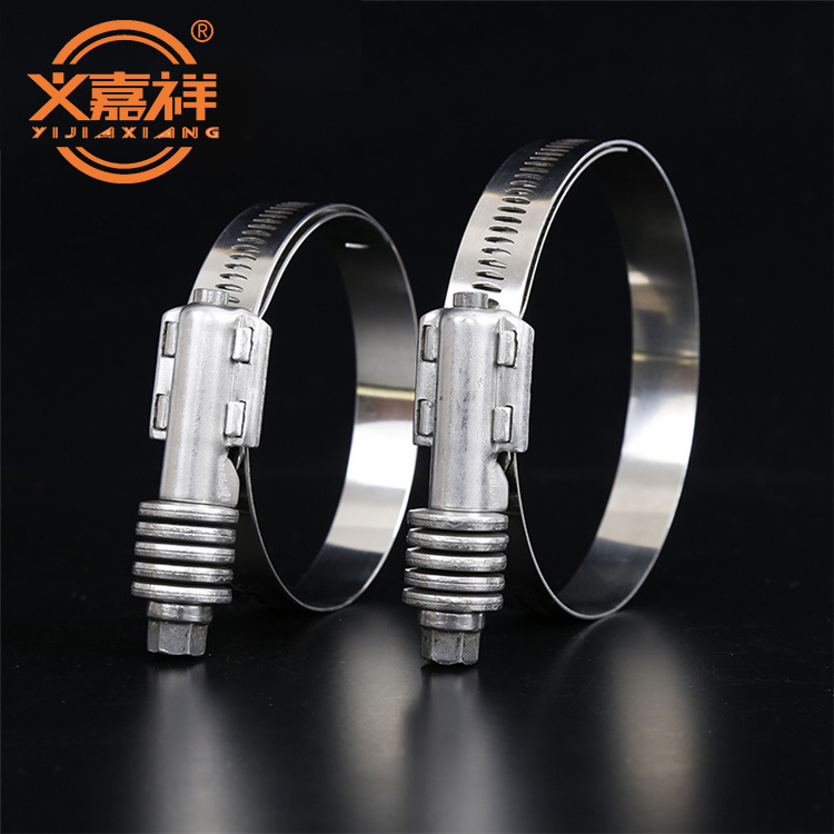 厂家直供不锈钢美式重型卡箍带护齿弹垫内衬卡扣型号齐全量大优惠