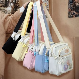 Shoulder bag, cute nylon one-shoulder bag, Korean style