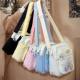 This year's popular pain bag women's bag 2024 new shoulder bag Korean sweet contrast color messenger bag nylon cloth foreign trade