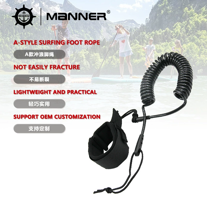 Серфинг фут веревка весло доска серфинг безопасная веревка для ног водные виды спорта Весенняя веревка серфинг спасательные весло веревка оптом трансграничные