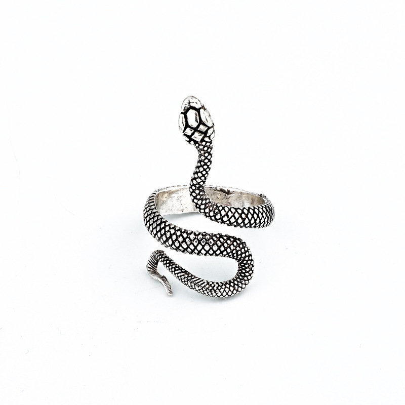 10g Weight Rings Classification 1 Piece Quantity Simple Style Commute Snake Zinc Alloy Stoving Varnish Men's Rings