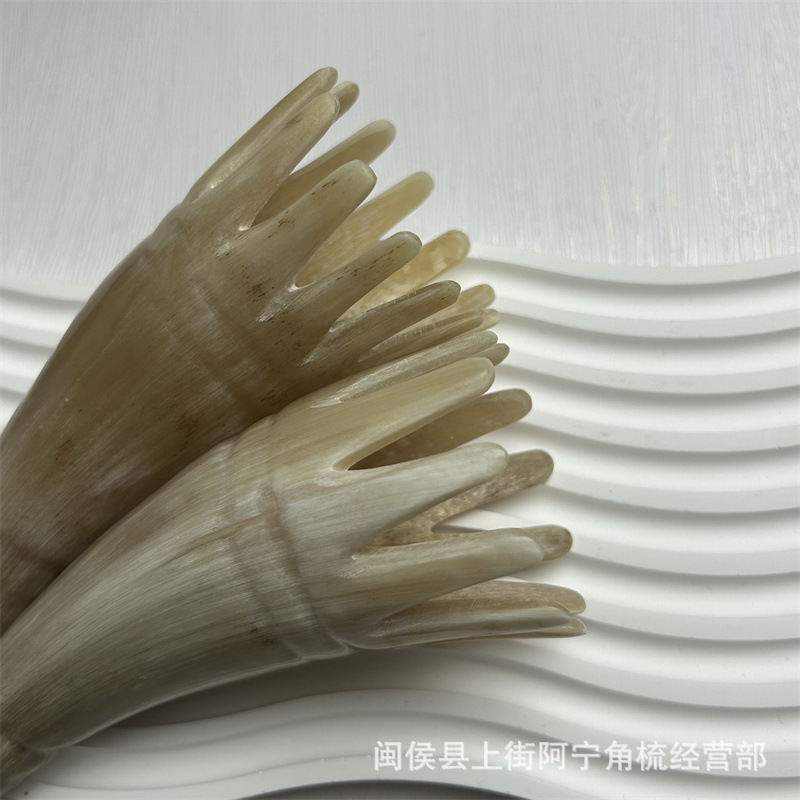 Horn Comb Long Hair Washing Comb Massage Comb Gua Sha Board Meridian Head Therapy Comb 15-20CM specifications