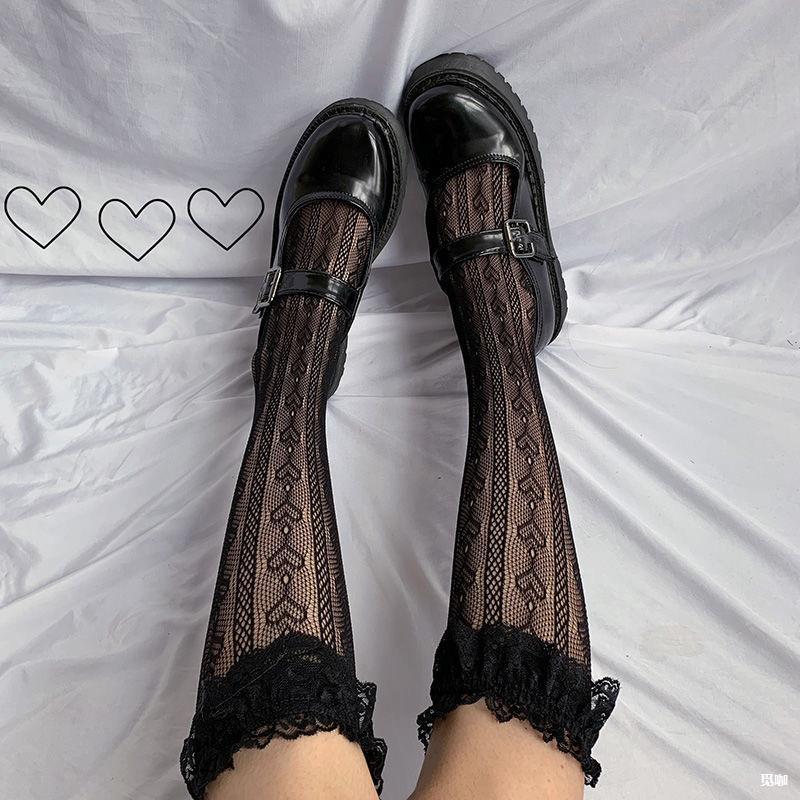 Lolita Japanese retro soft girl cute and thin calf socks Lolita…