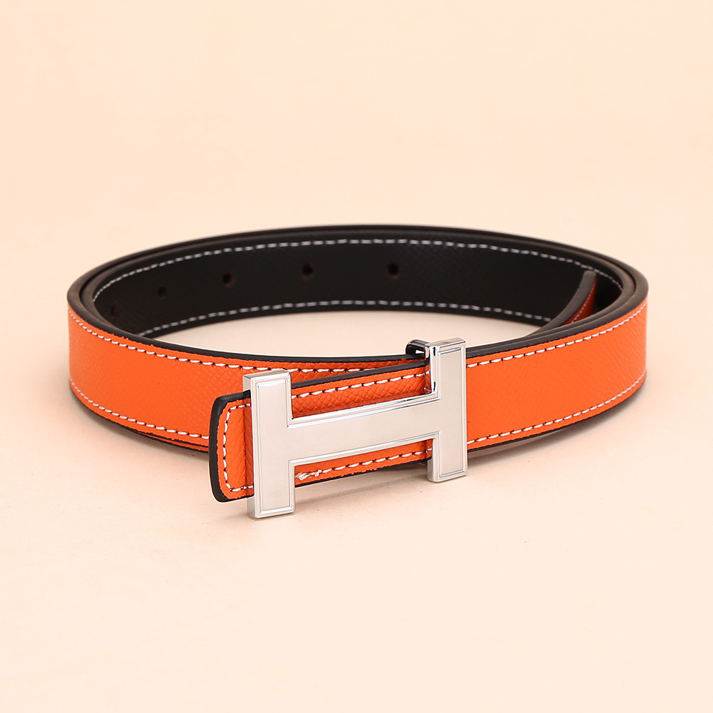 Orange silver buckle