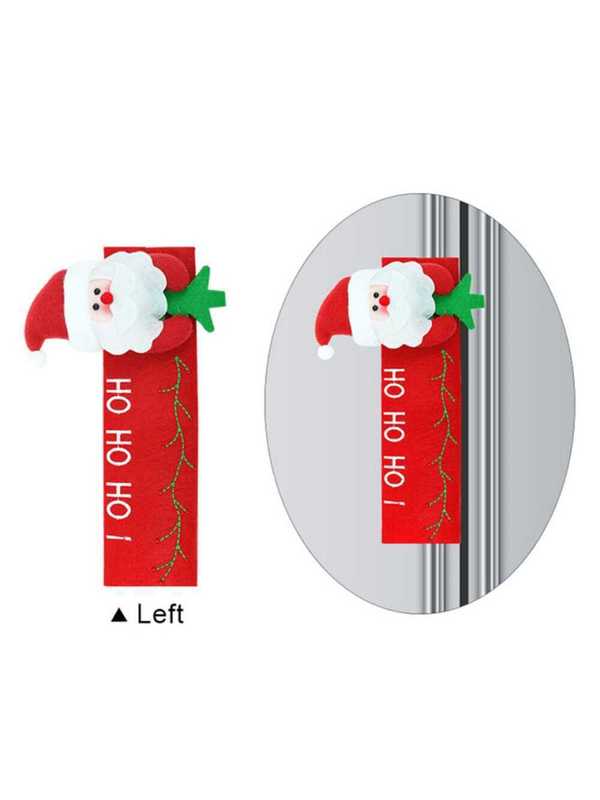 クロスボーダーのクリスマスの布の冷蔵庫は手袋のドアを開けて手袋の双門の冷蔵庫の保護カバーの電気商の対外貿易の工場を卸売りします。|undefined