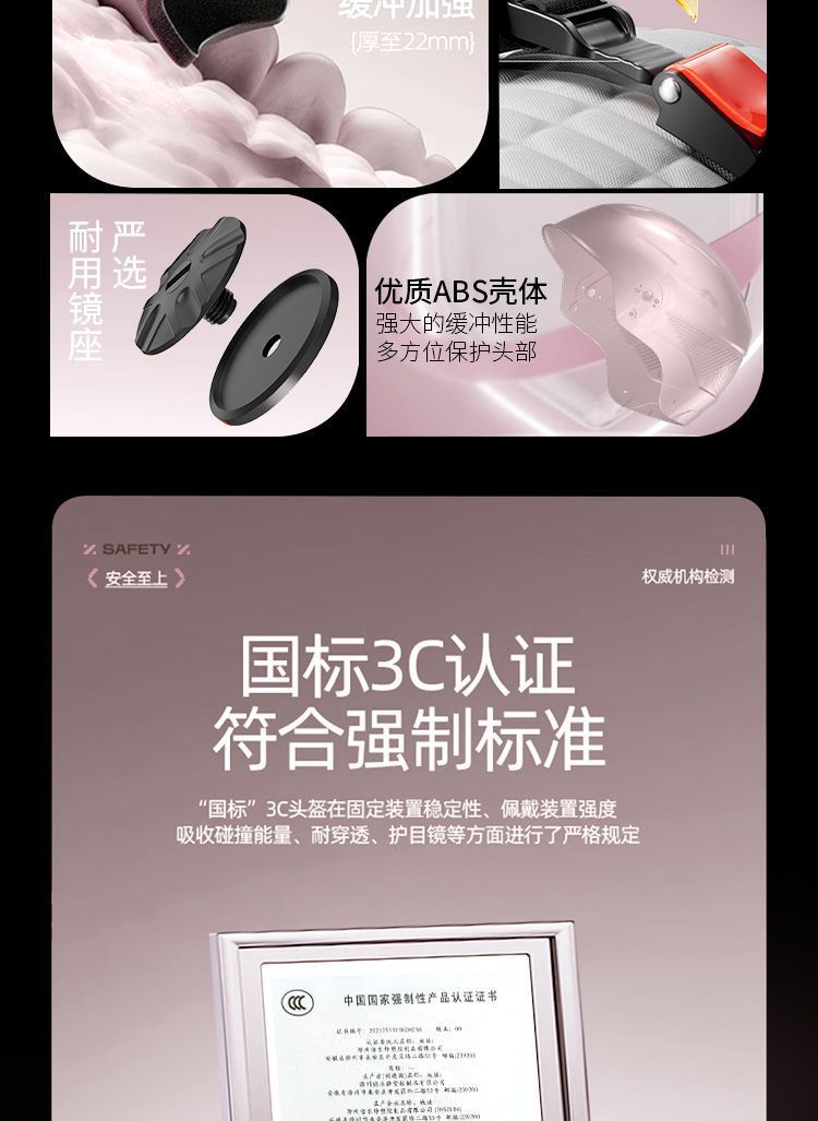 New National Standard 3C Electric Vehicle Summer Helmet