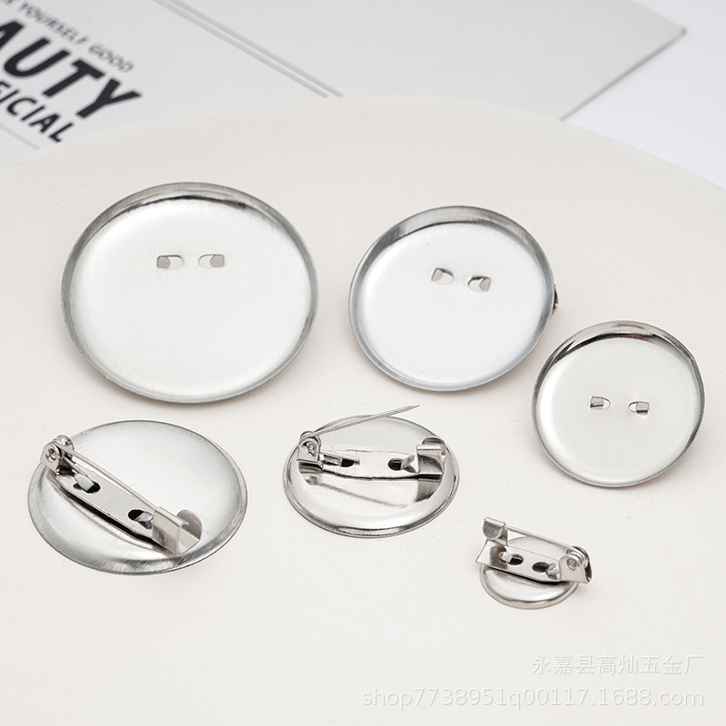 Factory straight hair disc pin dual-purpose tray brooch DIY corsage bottom tray jewelry accessories wholesale Factory straight hair disc pin dual-purpose tray brooch DIY corsage bottom tray jewelry accessories wholesale