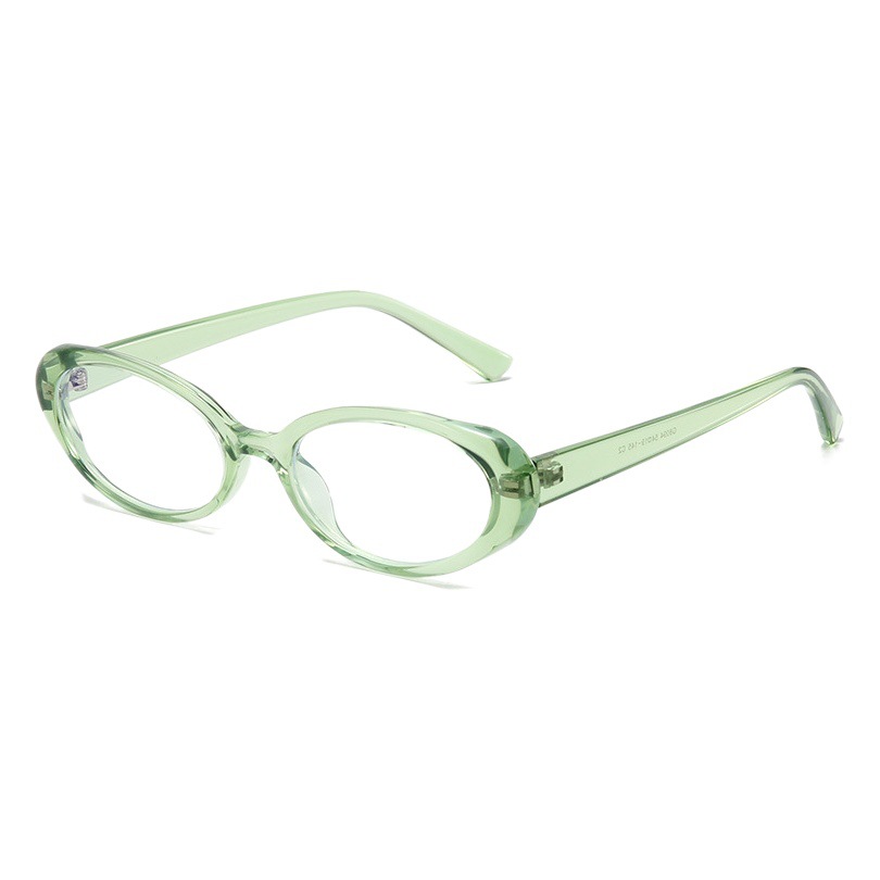 韓国版新型ファッション透明色楕円枠小顔メガネ枠と高さは近視TR90G8094