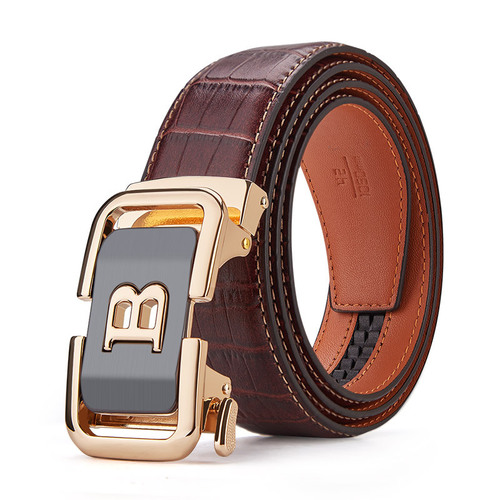 Emperor Paul belt men's genuine leather high-end pure cowhide belt men's letter high-end belt men's wholesale